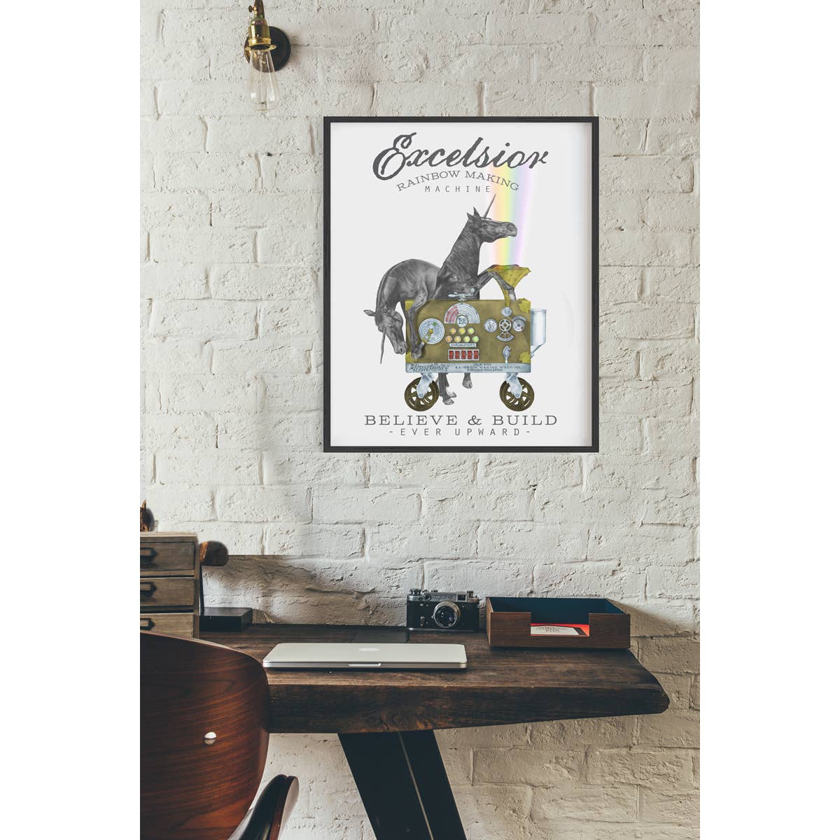 Ruby Jezebel & Jackpot Flame Unicorn Motivational Poster