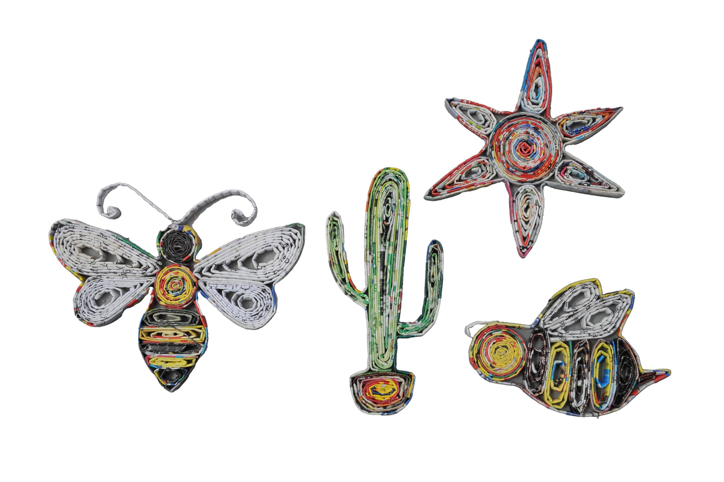 Bee Ornament - Recycled Paper-Eco Friendly