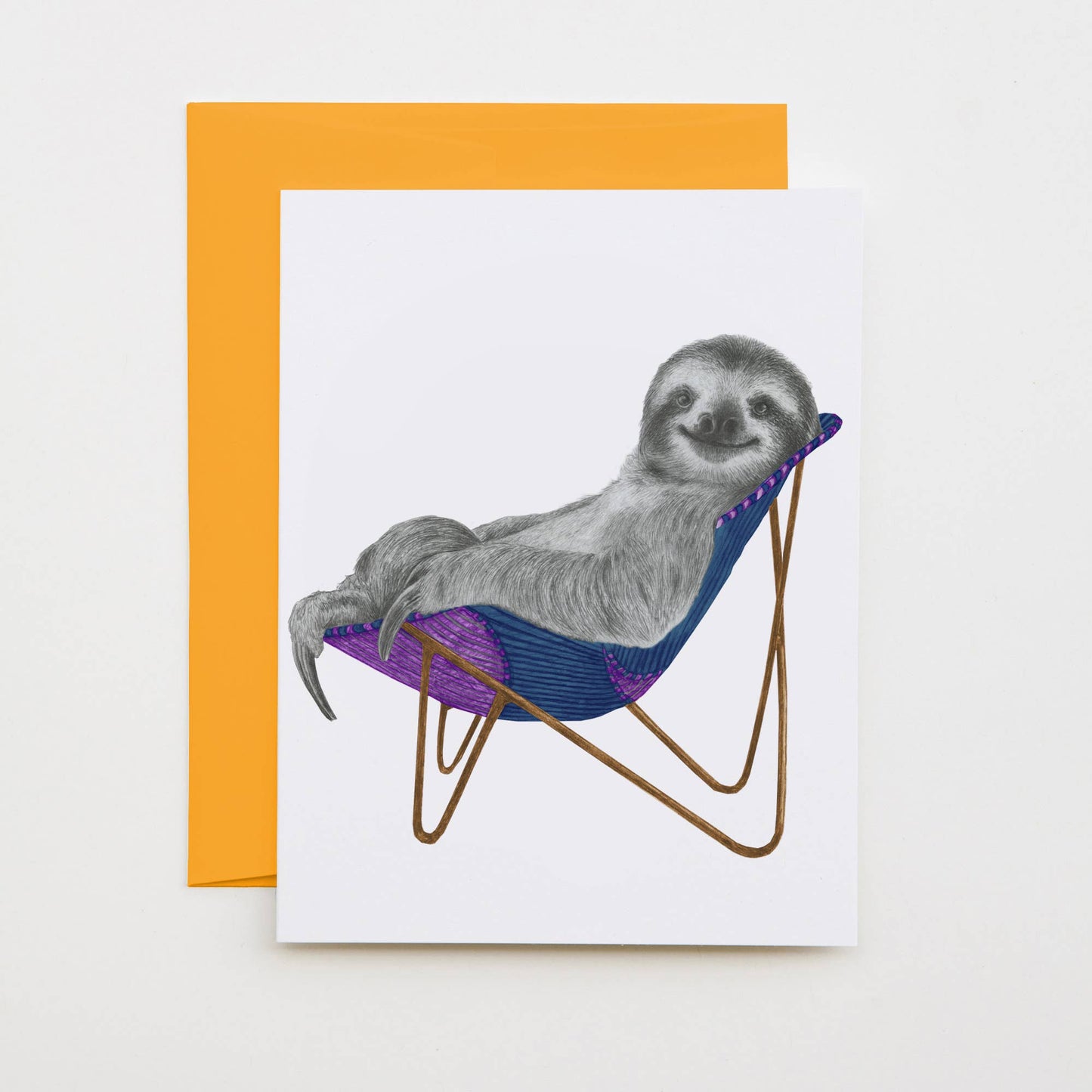 Kingston Westhill Three Toed Sloth Note Card