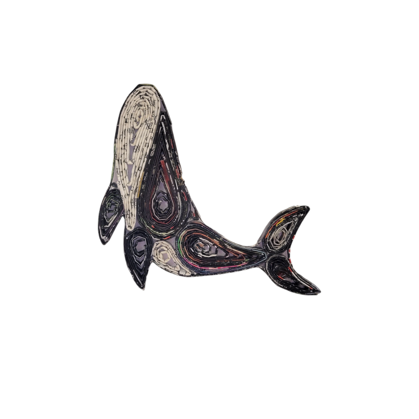 Whale Ornament - Recycled Paper-Eco Friendly