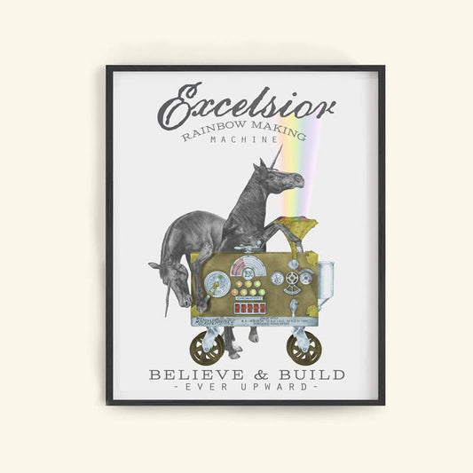 Ruby Jezebel & Jackpot Flame Unicorn Motivational Poster