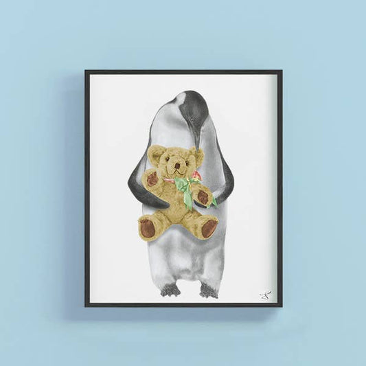 Puck Louy Emperor Penguin (& Gaucho) Portrait Study 8 x 10