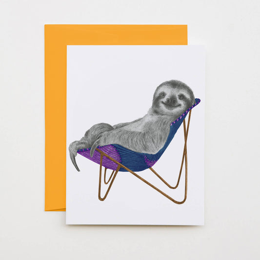 Kingston Westhill Three Toed Sloth Note Card