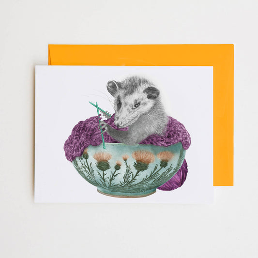 Fable Stover Opossum Note Card