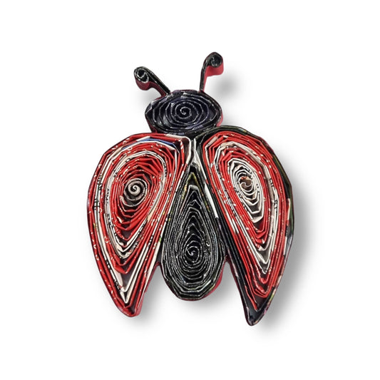 Lady Bug Paper Ornament