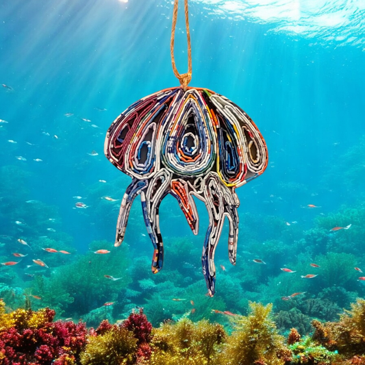 Jellyfish Ornament - Recycled Paper