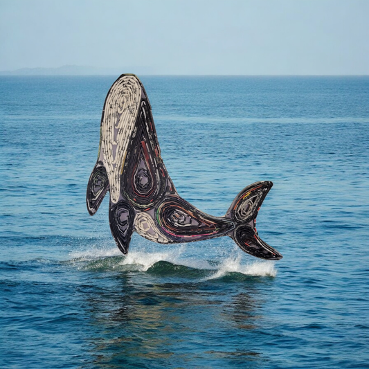 Whale Ornament - Recycled Paper-Eco Friendly